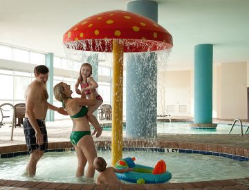 Family in Kiddie Pool at Bay View Resort